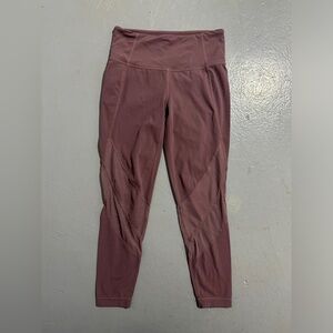 #130 Athleta Pink Mesh Leggings